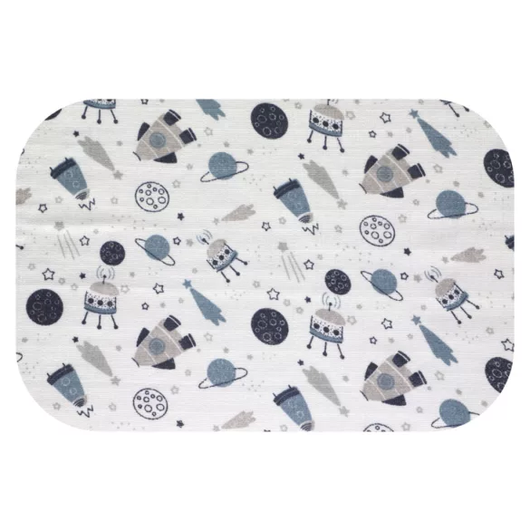 Színes mintás textil pelenka 70x80 cm- Szürke űr