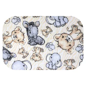 Színes mintás textil pelenka 70x80 cm-Krém szafari