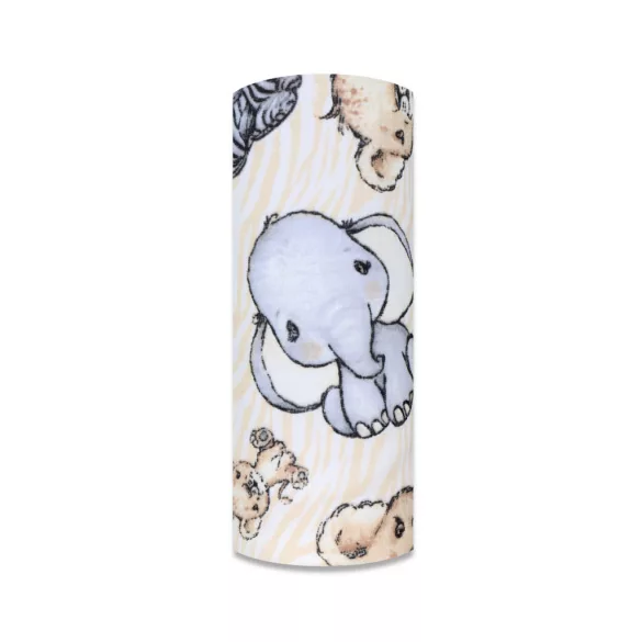 Színes mintás textil pelenka 70x80 cm-Krém szafari