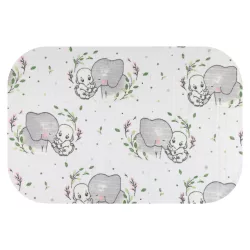 Színes mintás textil pelenka 70x80 cm-Szürke elefánt