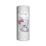 Színes mintás textil pelenka 70x80 cm-Szürke medvelány