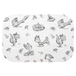 Színes mintás textil pelenka 70x80 cm-Szürke róka