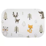 Színes mintás textil pelenka 70x80 cm-Bézs erdő