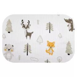 Színes mintás textil pelenka 70x80 cm-Bézs erdő