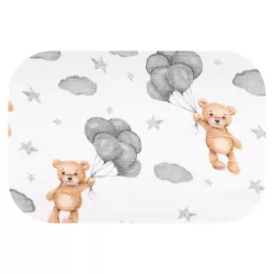 Színes mintás textil pelenka 70x80 cm-Lufis maci