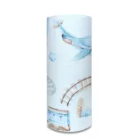 Színes mintás textil pelenka 70x80 cm-Vonat