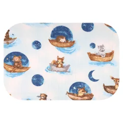 Színes mintás textil pelenka 70x80 cm-Süni