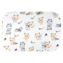 Színes mintás textil pelenka 70x80 cm-Játékos állatok