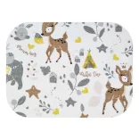 Színes mintás textil pelenka 70x80 cm-Barna állatok