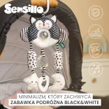 Sensillo plüss utazójáték black&white-Cica