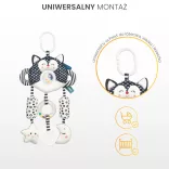 Sensillo plüss utazójáték black&white-Cica