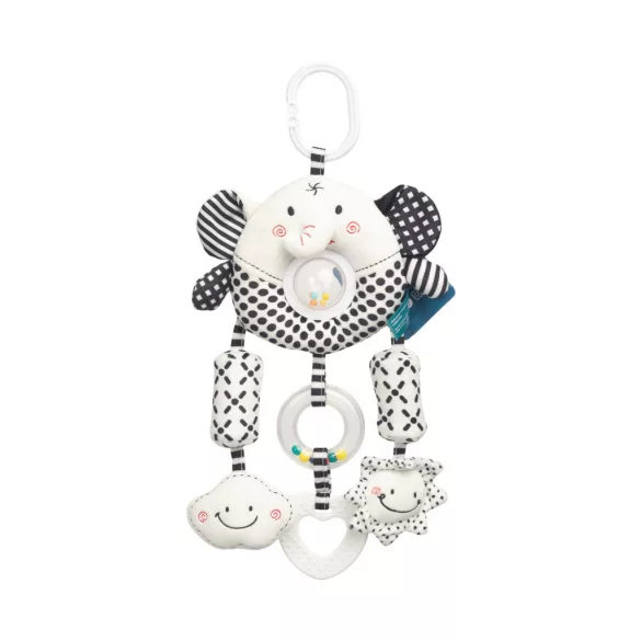 Sensillo plüss utazójáték black&white-Elefánt