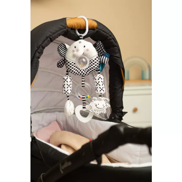 Sensillo plüss utazójáték black&white-Elefánt