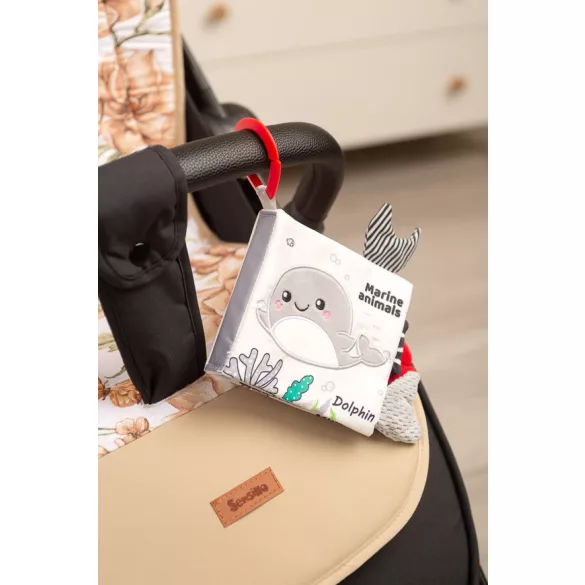 Sensillo black&white textil könyv-Delfin 