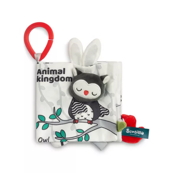 Sensillo black&white textil könyv-Bagoly