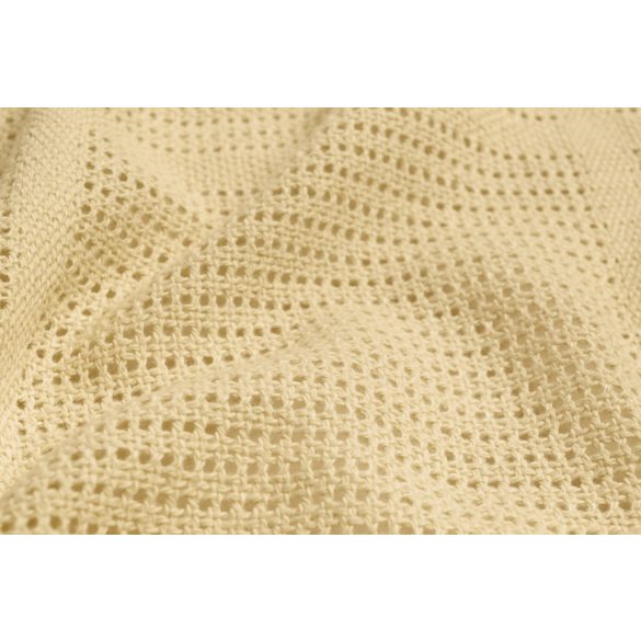 Sensillo csípkés pamut takaró 110x70 cm-Coffe Beige