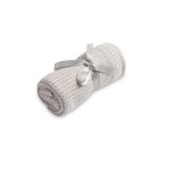 Sensillo csípkés pamut takaró 110x70 cm-Grey