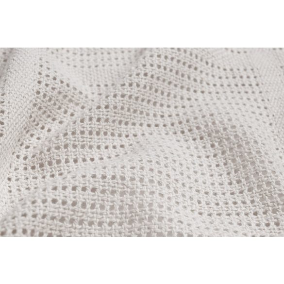 Sensillo csípkés pamut takaró 110x70 cm-Grey