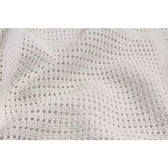 Sensillo csípkés pamut takaró 110x70 cm-Grey