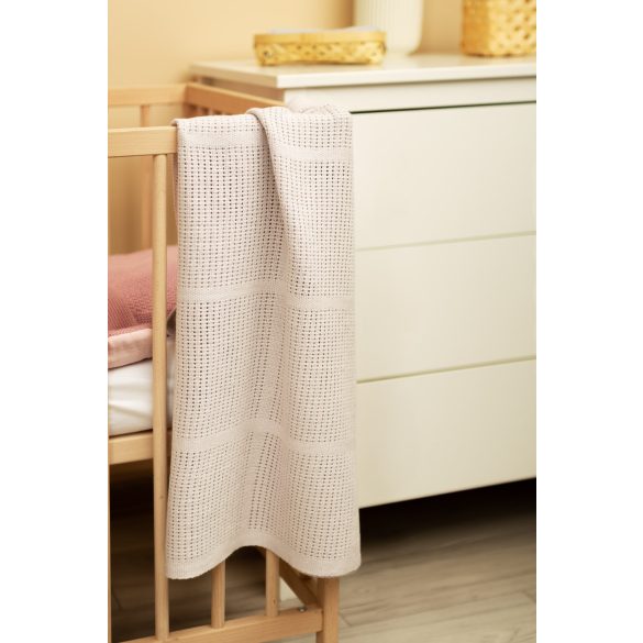 Sensillo csípkés pamut takaró 110x70 cm-Grey