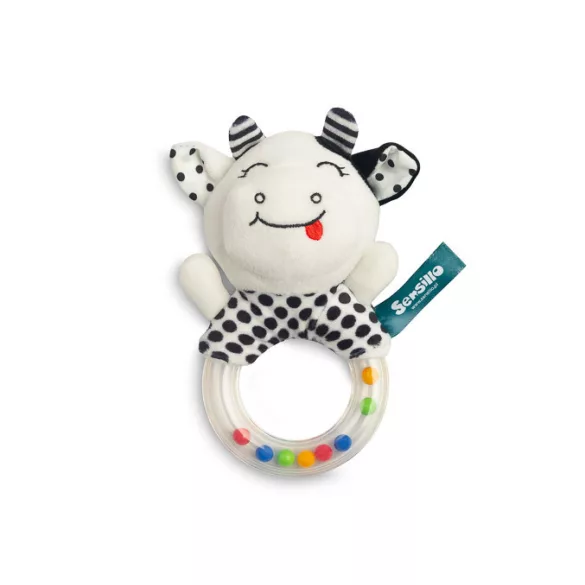 Sensillo plüss csörgő játék black&white-Boci