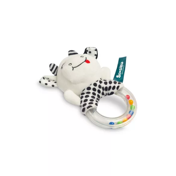 Sensillo plüss csörgő játék black&white-Boci