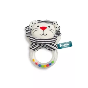 Sensillo plüss csörgő játék black&white-Oroszlán