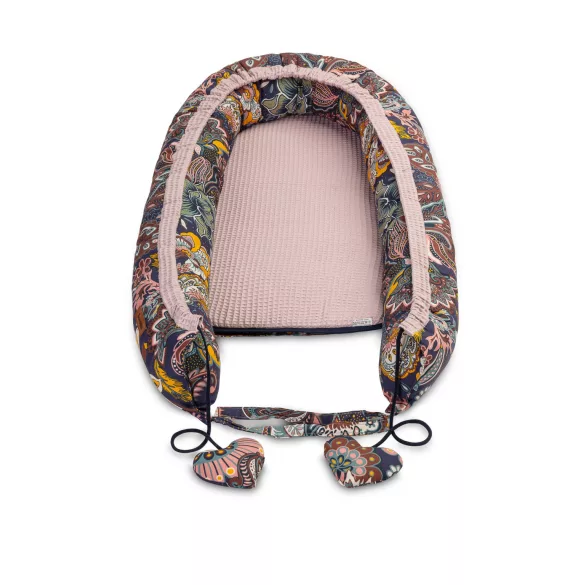 Sensillo waffle babafészek 80x45 cm-Dusty Pink