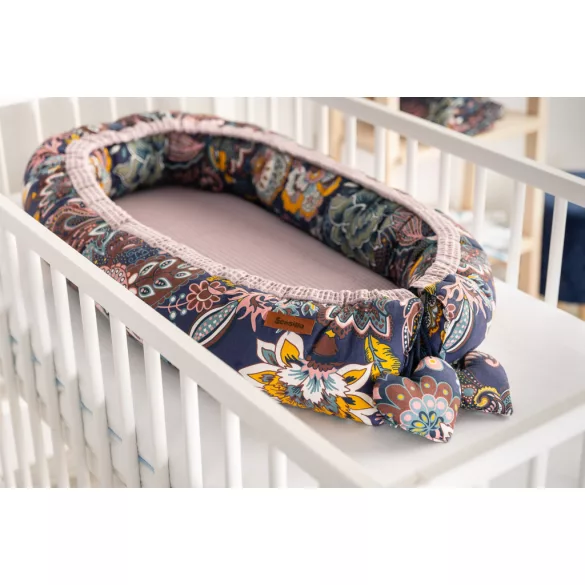 Sensillo waffle babafészek 80x45 cm-Dusty Pink