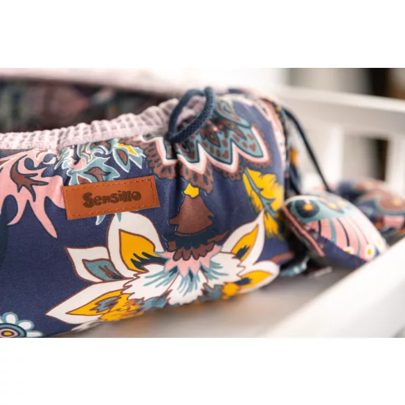 Sensillo waffle babafészek 80x45 cm-Dusty Pink