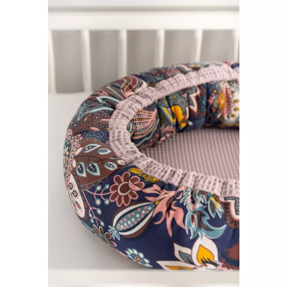 Sensillo waffle babafészek 80x45 cm-Dusty Pink