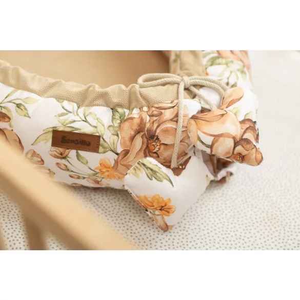 Sensillo waffle babafészek 80x45 cm-Beige