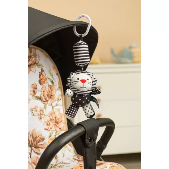 Sensillo Plüss csörgő játék black&white-Oroszlán