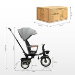 Toyz Saber 360°-ban Forgatható Üléses Tricikli-Grey