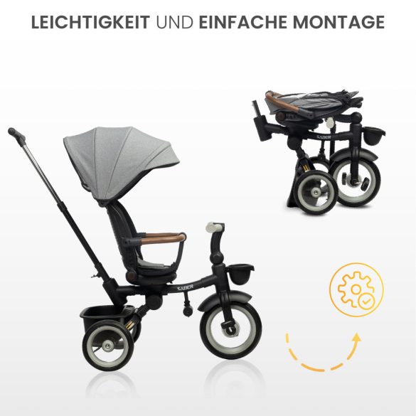 Toyz Saber 360°-ban Forgatható Üléses Tricikli-Beige