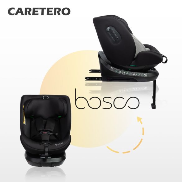 Caretero Bosco i-Size 40-150cm biztonsági gyerekülés-Black