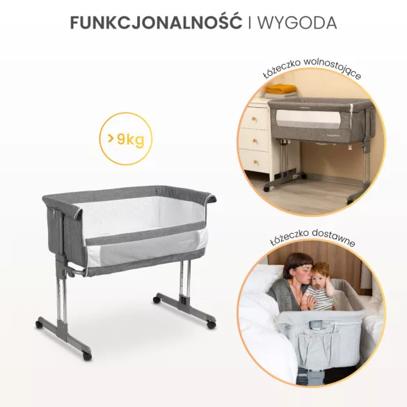 Caretero Sleep2gether babaöböl-Graphite