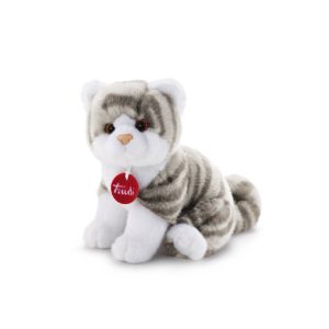 Trudi Brad cica fehér/szürke 14cm