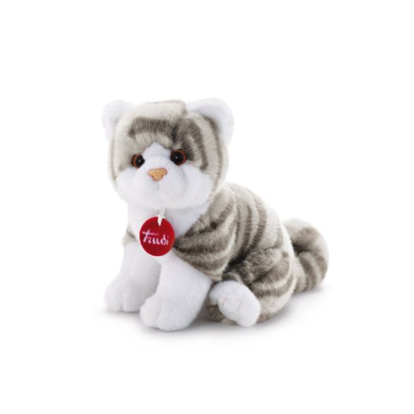 Trudi Brad cica fehér/szürke 14cm