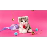 Trudi Brad cica fehér/szürke 14cm