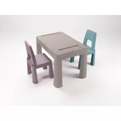   Tega BabyTeggi multifun asztal+ 2 szék - Stone heather & turquoise 
