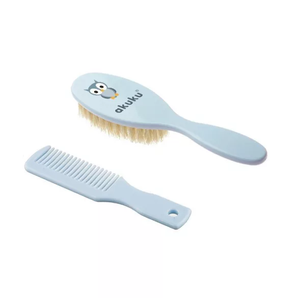 Akuku fésű és kefe-Bagoly kék