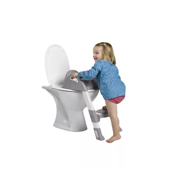 ThermoBaby Kiddyloo wc-szűkítő fellépővel - Grey Charm