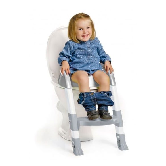 ThermoBaby Kiddyloo wc-szűkítő fellépővel - Grey Charm
