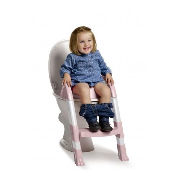 ThermoBaby Kiddyloo wc-szűkítő fellépővel - Powder Pink