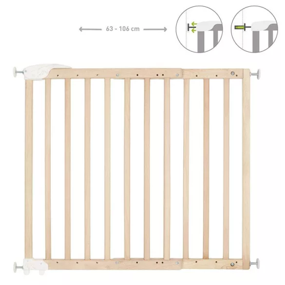 Badabulle ajtórács Deco Pop fa 63-106 cm natúr B025224
