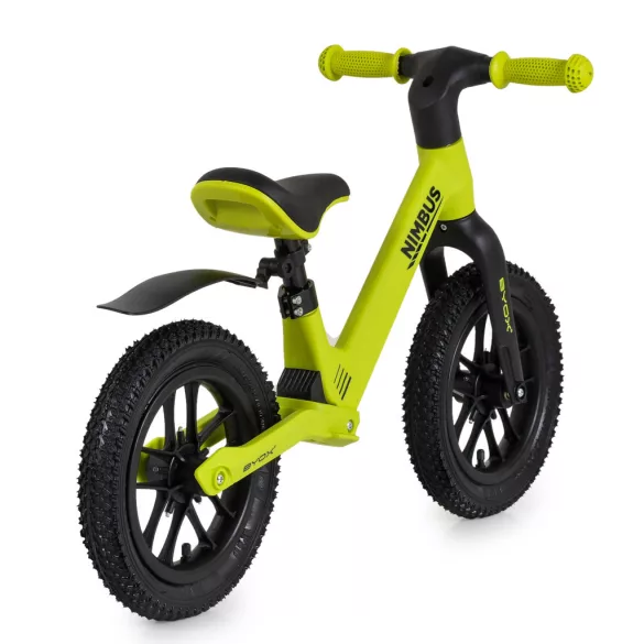 Byox Nimbus futóbicikli fújható, világító kerekekkel (12") - Zöld