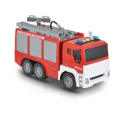   Moni Toys Interaktív műanyag pumpás, kihúzható létrás Tűzoltóautó 1:12 - Piros
