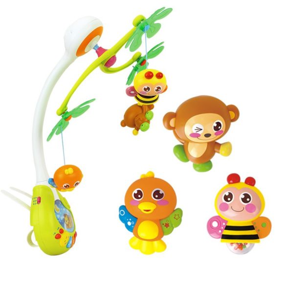 Hola Zenélő forgó szimulátor rágókával, lágy fénnyel