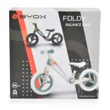 Byox Foldy összecsukható futóbicikli (12") - Zöld - Fehér vázzal
